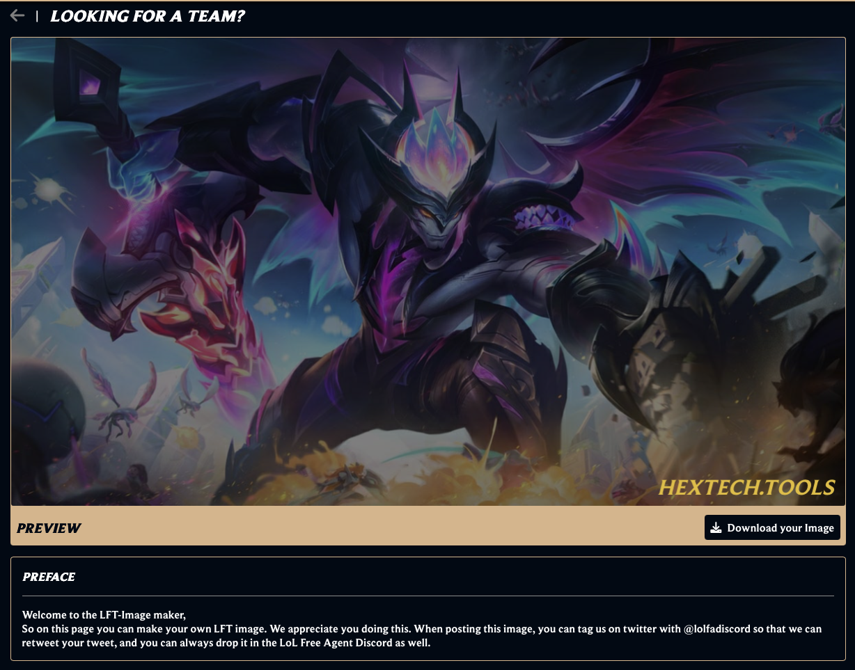 LFT Image Generator