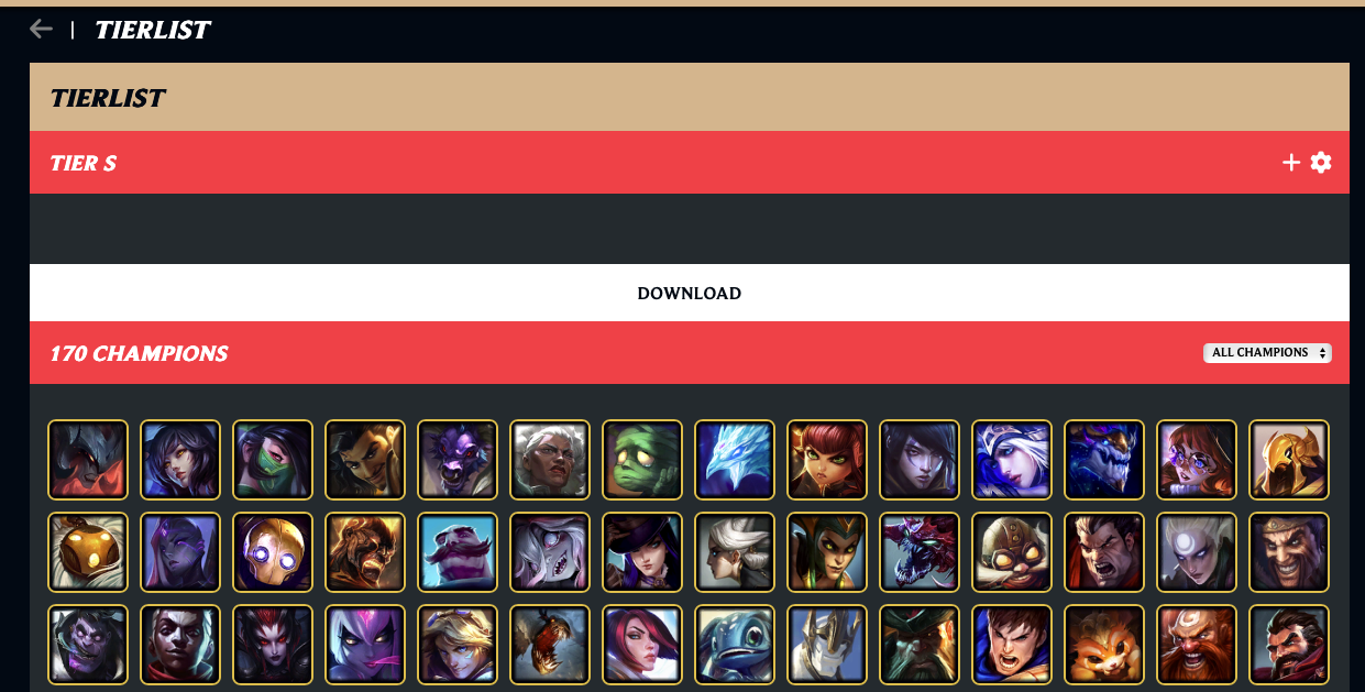 Tierlist Creator